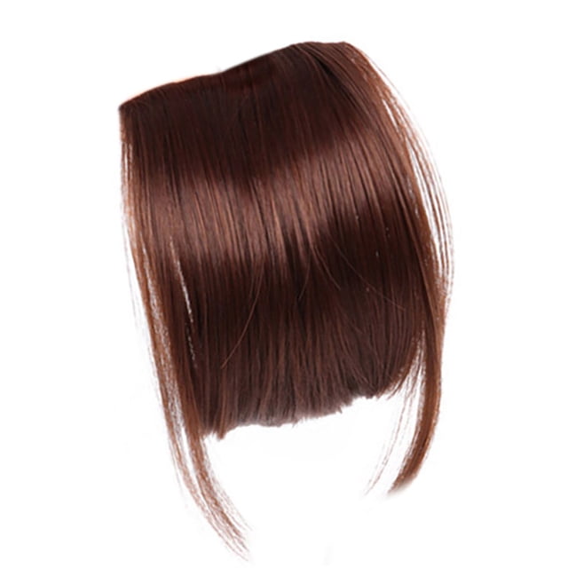 Frange à Clip Faux Résistant à la Chaleur Pince d'Extension de Cheveux en Fil Haute Température Frange Invisible pour Fille Exercice Yoga Type8