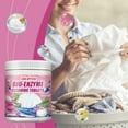 Effervescent stain removal tablets for clothing with bioenzymes for