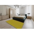 thumbnail image 5 of Ahgly Company Machine Washable Indoor Round Transitional Dark Yellow Green Area Rugs, 6' Round, 5 of 7
