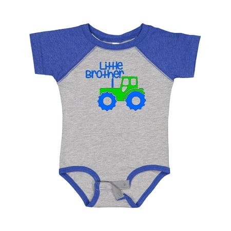 

Inktastic Little Brother Tractor Gift Baby Boy Bodysuit