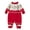 Red Xmas Elk, variant on Actgleam Infant Baby Boys Girls Romper Winter Knitted Pajamas with Hat,White,9-12Months