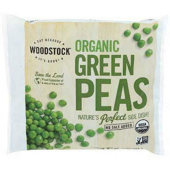 Woodstock Farms Organic Green Pea, 10 Ounce -- 12 per case.