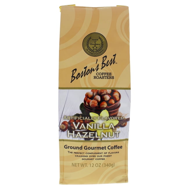 Vanilla Hazelnut Ground Gourmet Coffee by Bostons Best for 12 oz