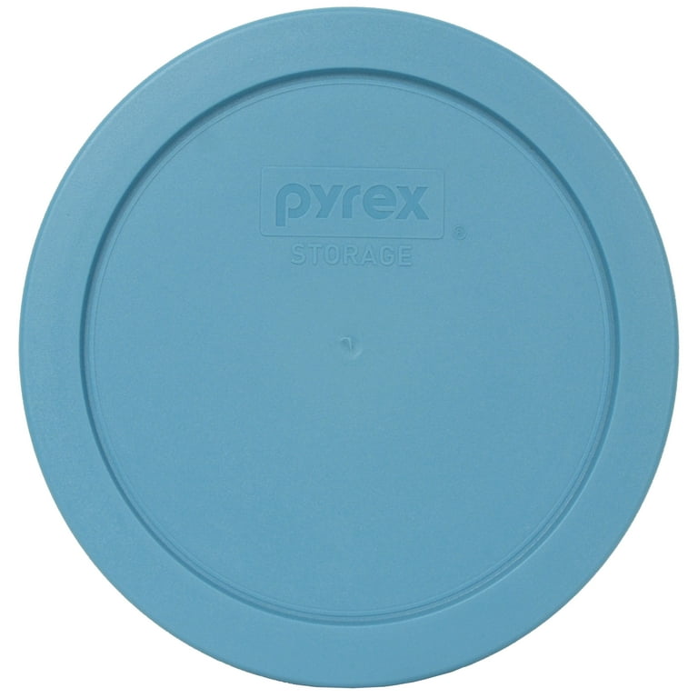 Pyrex (4) 7201 4-Cup Glass Bowls & (4) 7201-PC Puddle Gray Lids