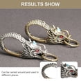 thumbnail image 2 of KAKOWELY 1 Pc Key Buckle Dragon-head Key Chain Key Clasp Waist Buckle Retro Key Holder,2.66"X0.94"X0.59", 2 of 4