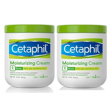 2 Pack | Cetaphil Moisturizing Cream for Very Dry, Sensitive Skin, Fragrance Free 20 oz