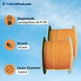 thumbnail image 2 of 6 Fiber Indoor Distribution Fiber Optic Cable, Multimode, 62.5 By 125, Orange, Riser Rated, Spool, 1000 Foot, 2 of 7