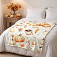 thumbnail image 6 of WDOBM Soft Blanket, Plush Blanket, Reindeer Snowman Christmas Flannel Throw Blanket, Pumpkin Blanket, Static Resistant Blanket for Sofa Throw Blanket, 6 of 7
