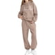 thumbnail image 4 of Conjunto de sudadera con capucha de manga larga para niños con estampado en forma de corazón y pantalones deportivos con lazo en las piernas, conjunto deportivo informal de dos piezas para niños, poli, 4 of 5