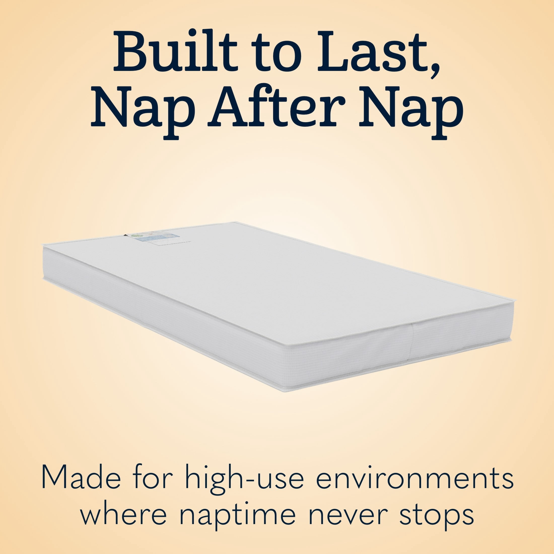 Foundations InfaPure 3" Compact Crib Mattress, Foam, Hypoallergenic, Easy to Clean, White
