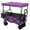 Purple, variant on Collapsible Wagon with Canopy & Net, 7" All-Terrain Wheels for Camping Garden