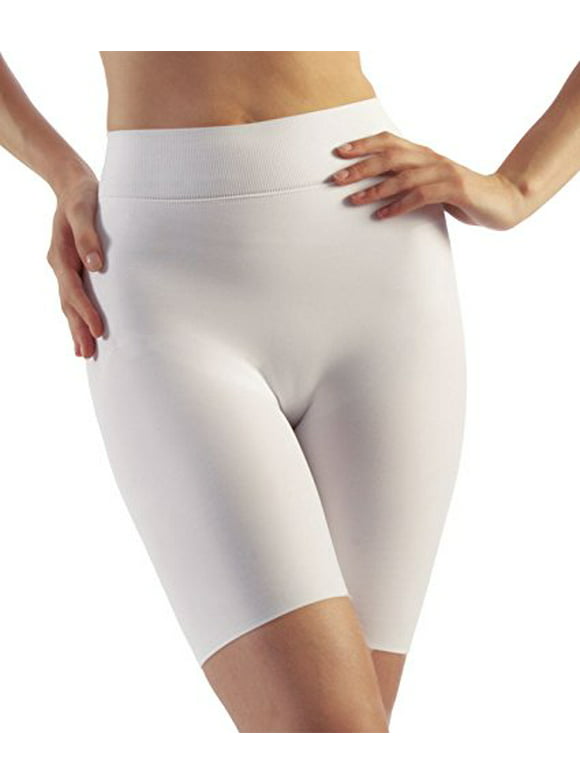 Tummy Flatting & Butt enhancing Compression Shorts. For Slimmer Look & After Cosmetic Surgery. Post-Op Garments. Fine Italian Made Quality & Style. (X-Large White)