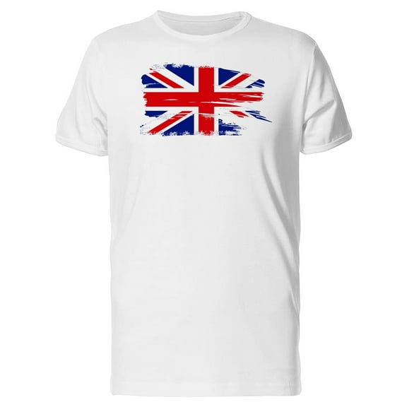 British Grunge Flag T-Shirt Men -Image by Shutterstock, Male Large