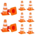 thumbnail image 1 of 50Pcs Mini Traffic Cones Plastic Orange Highly Simulated for Children Educational Play, 1 of 5