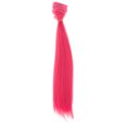 thumbnail image 2 of Peluca de muñeca Sunnimix Colorido Lacio Cabello Largo Rosa fluorescente, 2 of 8