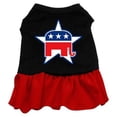 thumbnail image 1 of Republican Screen Print Dress Black With Red Lg (14), 1 of 1