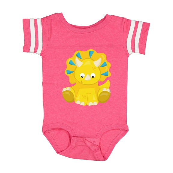 Inktastic Cute Dinosaur, Baby Dinosaur, Dino, Triceratops Boys or Girls Baby Bodysuit