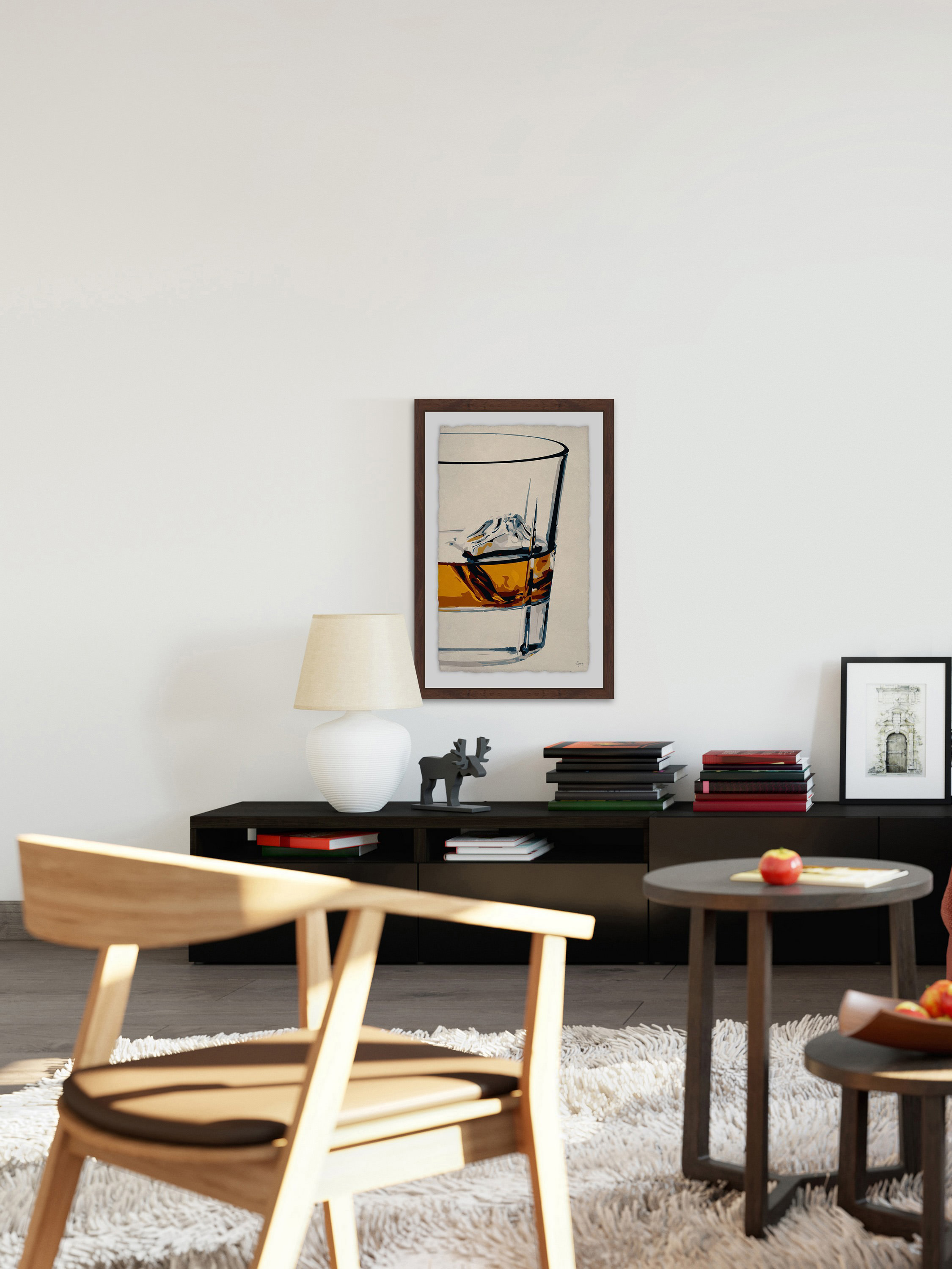 One Cube II Framed Painting Print