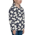 thumbnail image 3 of Fotbe Daisies Flowers Pattern Youth Pullover Hooded Sweatshirt, Boys Hoodie, Kangaroo Pocket Hoodie for Kids Girls -X-Large, 3 of 6