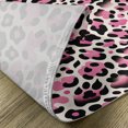 thumbnail image 4 of Ambesonne Pink Place Mats Set of 4, Classic Leopard Skin Pattern, Standard Size, Blush Dark Grey Ivory, 4 of 5