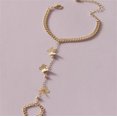 thumbnail image 2 of Hand Chain Ring Bracelet Hand Chain Punk Bracelet Hand Chain Bracelet Gothic Chain Butterfly Bracelet Gold Chain Bracelet Hand Jewelry For Women[J6447], 2 of 5