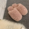 thumbnail image 2 of Penkiiy Warm Slippers for Women Winter Plush Cotton Slippers Indoor Home Leisure Baotou Warm Cotton Slippers Plush Velvet Slippers Ladies Cotton Slippers Pink Slippers, 2 of 6