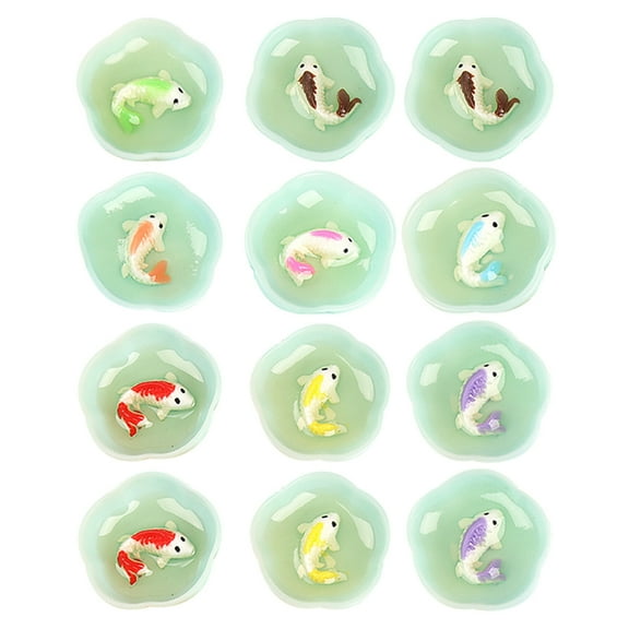FRCOLOR  15 Pcs Fish Tank Decorations Doll Simulated Small Bowl Baby