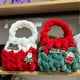 thumbnail image 4 of Línea de gasa con núcleo de relleno de franela, bolso de mujer hecho a mano, bolso tejido, bolsa de regalo para festival de Navidad y Halloween, 4 of 6