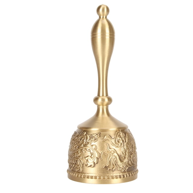 Campana para la Mano de los Adultos, Patrón Exquisito de la Mano de la Mano Bell Puro Pure Simple Clean Carry Carry para Aula Escolar
