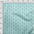 thumbnail image 2 of oneOone Cotton Poplin Fabric Floral Block Printed Fabric 1 Yard 42 Inch Wide, 2 of 4