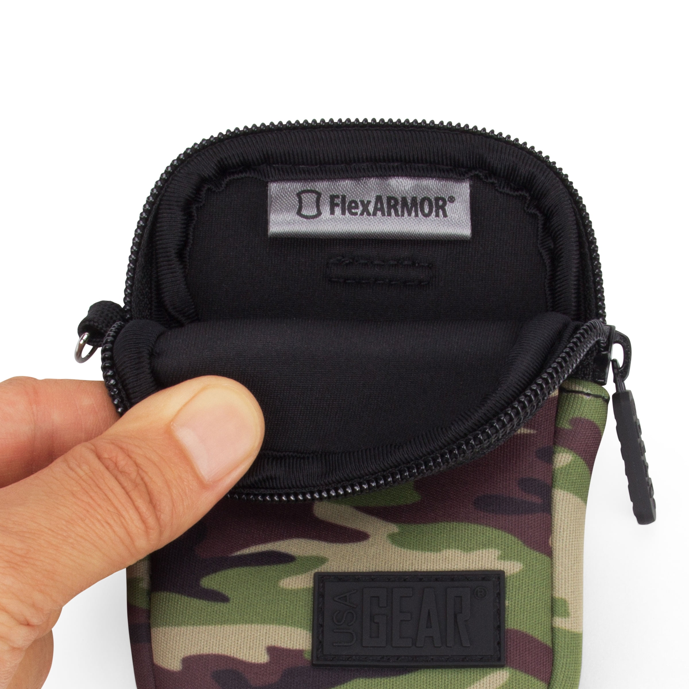 USA Gear Compact Camera Case Bag, Camo Green
