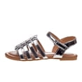 thumbnail image 2 of Petalia Open Toe Hook And Loop Closure Casual Kids Sandals with A Strappy Upper, Silver, 1, 2 of 4