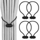 thumbnail image 1 of Schwarze magnetische Vorhang-Raffhalter – 4 Stück Vorhang- für Vorhänge, st, 1 of 5