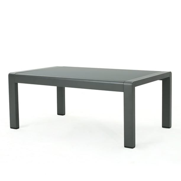 Crested Bay Patio Furniture Outdoor Aluminum Coffee Table With Tempered Glass Top Grey Com Crested Bay Patio Furniture Outdoor, Crested Bay Outdoor Furniture