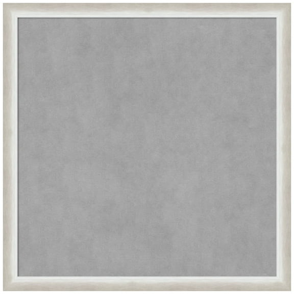 Amanti Art Two Tone Silver Framed Magnetic Board 26 x 26 in.