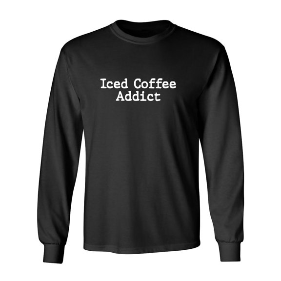 Iced Coffee Addict Adult Long Sleeve T-shirt