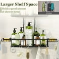 thumbnail image 2 of VANCORE Shower Caddy Over Shower Head - Rustproof Stainless Steel Shower Organizer Adjustable Height with Hooks & Soap Holders, 2 of 7