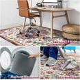thumbnail image 6 of Office Chair Mat for Hardwood & Tile Floor,Boho Vintage 36"x48" Computer Chair Mat for Rolling Chairs Carpet,Under Desk Non Slip Gaming Rug,Low-Pile Rubber Backing Large Protector Mat (Burgundy), 6 of 6