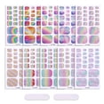 thumbnail image 6 of Buy 2 Get 1 Free - Rainbow Holographic Toe Nail Stickers, Full Wrap Glitter Gradient Nail Polish Strips, Waterproof Self-Adhesive Toenail Decals for Women & Girls, Salon Quality DIY Foot Nail Art, 6 of 9