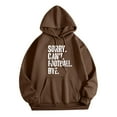 thumbnail image 3 of WEAIXIMIUNG Sweat à Capuche Zippé pour Femmes, Manches Longues, Imprimé Graphique, Léger, Pull de Football, 3 of 4