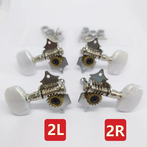 Bass Tuners Open Gear Machine Heads Tuning Pegs Chrome for P Bass J Bass Guitar Replacement Parts