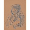 thumbnail image 2 of Arnold Peter Weisz-Kubínčan 12x14 Black Ornate Wood Framed Double Matted Museum Art Print Titled: Travel, 2 of 5
