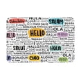thumbnail image 2 of Uemuo Hello Printed Door Mat Indoor Doormat 16"x24",Front Back Door Mats Non Slip Entrance Rugs,Inside Doormats for Entryway, 2 of 9
