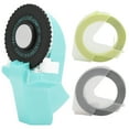 thumbnail image 2 of ABS Material Coloured Manual Tape Maker Mini Embossing Tape, for Handbook Sealing Pink,Black,Red,Yellow,Shallow Blue, 2 of 7