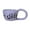 Purple, variant on Espresso cup 350ML English Alphabet Pattern Ceramic Mug Large Handle Hand Pinched Irregular Coffee Cups