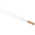 thumbnail image 4 of Brochetas Tenedor De Acero Inoxidable Mango De Madera Asado De Barbacoa En Forma De U, 4 of 7