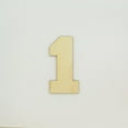 thumbnail image 1 of 1 Pc, 5 Inch X 1/4 Inch Thick Collegiate Font Wood Numbers 1 Easy To Paint Or Decorate For Indoor Use Only, 1 of 3