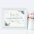 thumbnail image 5 of Koyal Wholesale Unframed Winter Watercolor Snowflakes and Gray Florals Sign, Thank You For Celebrating the Mother To Be, 5 of 5
