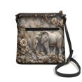 thumbnail image 2 of Kuiaobaty Elephant Flower Print Crossbody Bag for Women, Multi Pockets Vegan Leather Messenger Purse with Adjustable Strap, Wear Resistant Shoulder Handbag Crossbody for Travel, 2 of 7