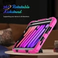 thumbnail image 4 of New 2021 iPad Mini 6 Case (6-Generation 8.3-inch) 2021 with Screen Protector Pencil Holder 360 Stand Hand Strap Kids Shockproof Heavy Duty Rugged Cover for iPad Mini 6th Generation, 4 of 7